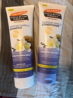 Tahitian Vanilla Shampoo & Conditioner Set - White/Purple
